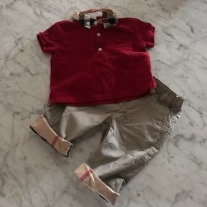 Burberry baby boy set